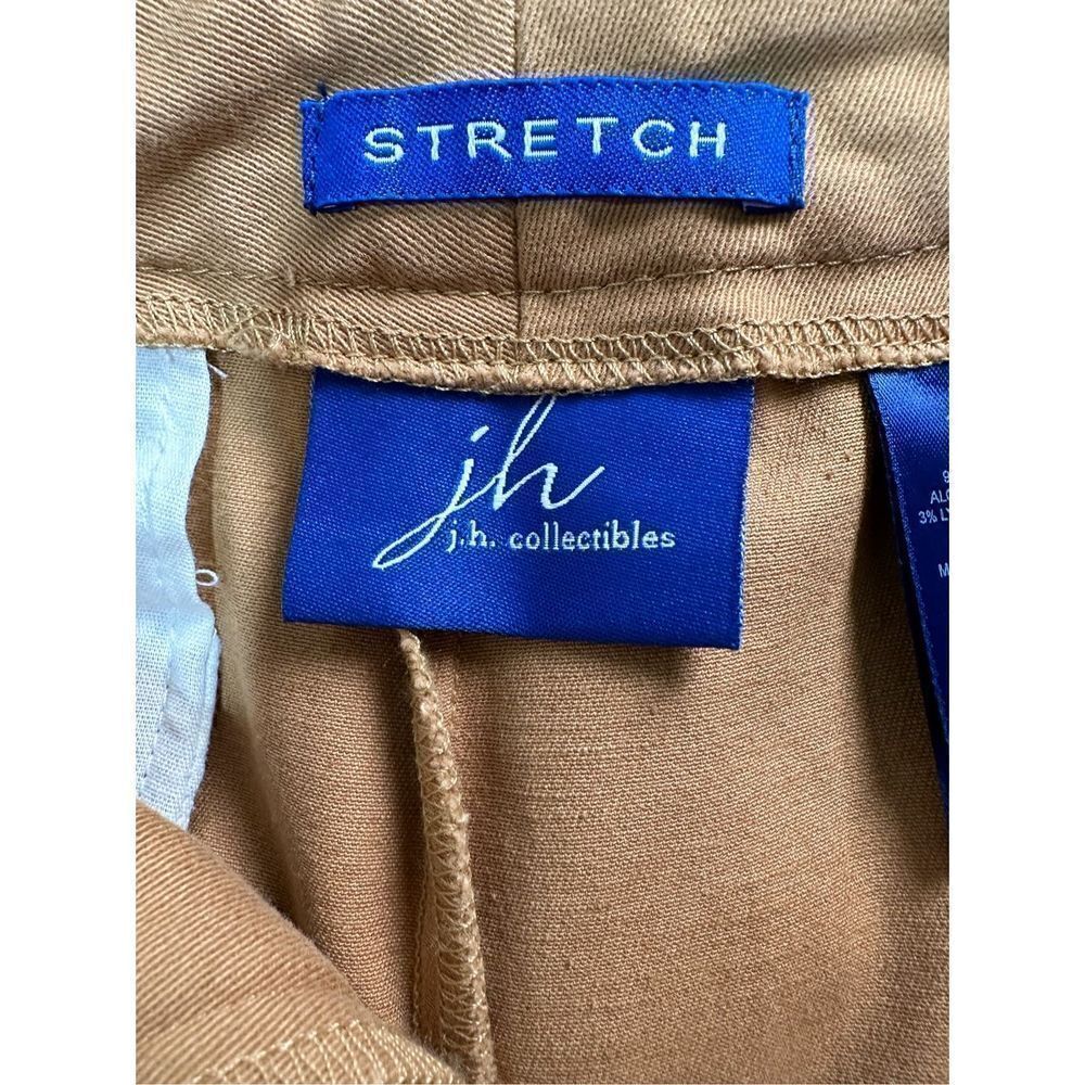 JH Collectibles women’s tan stretch pants size 10R. #30-0773 - Picture 4 of 6